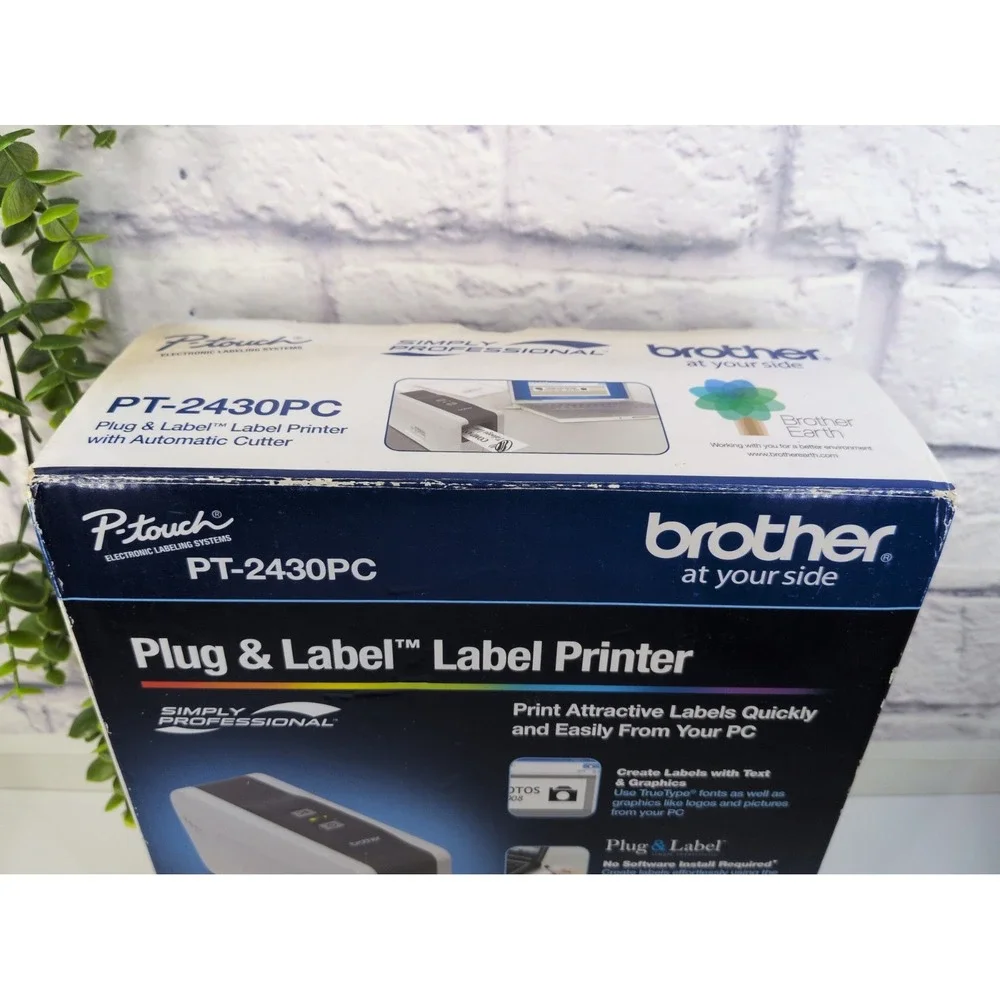 SEALED NEW🚨Brother P-Touch PT-2430PC Plug &Label Printer Professional Prints PC